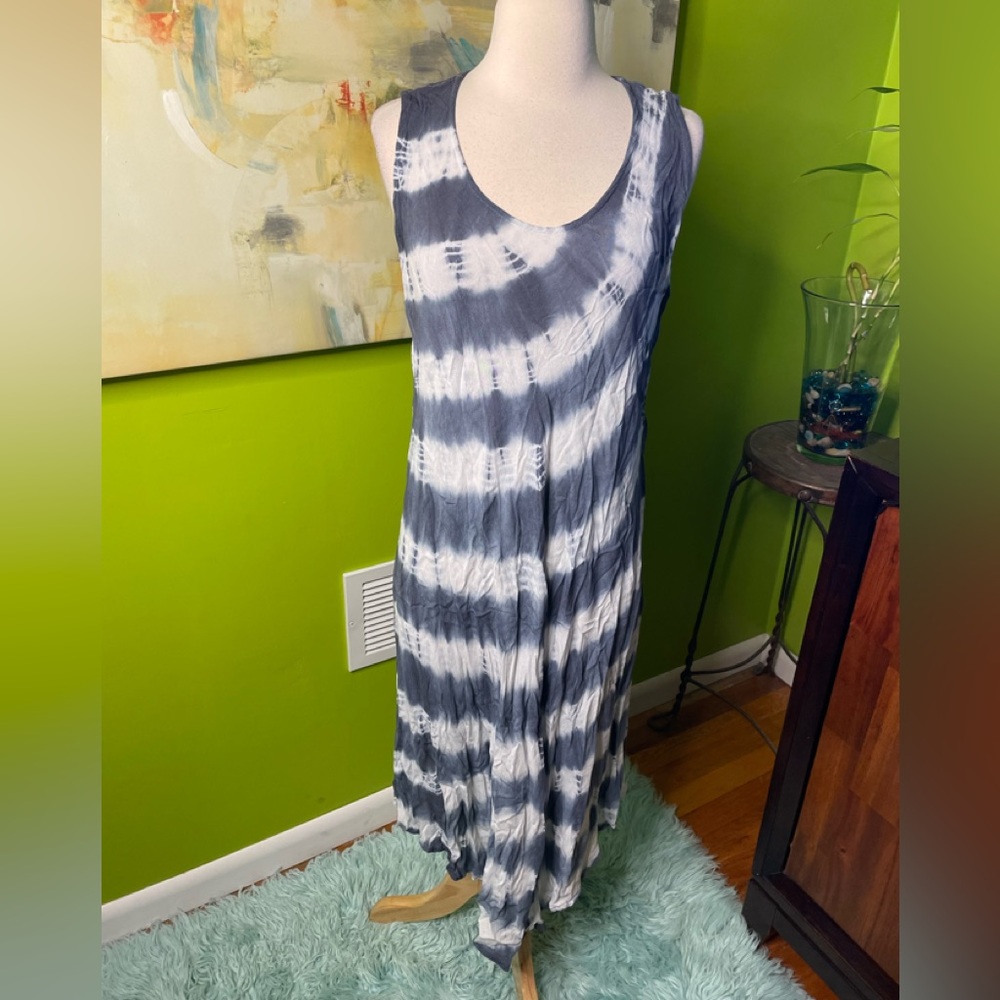 Island beach tie dyed dress